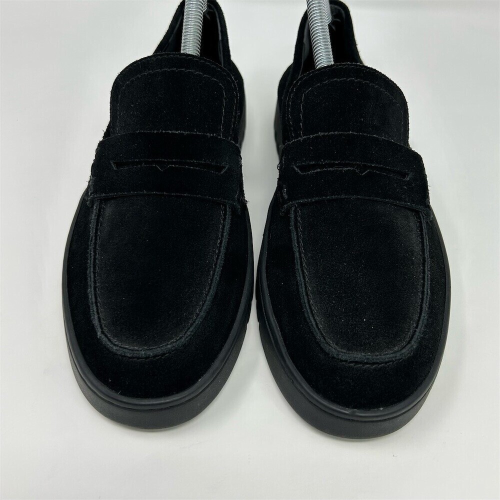 Vionic Uptown Loafer Womens Black Suede Penny Loafers Slip-On Lug Sole Size 9 - Picture 3 of 13